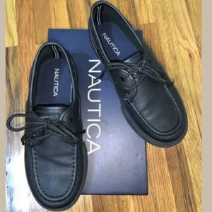 NAUTICA Spinnaker Boys Pintuck Oxford Black Sz 1